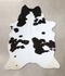Black and White X-Large Brazilian Cowhide Rug 7'9