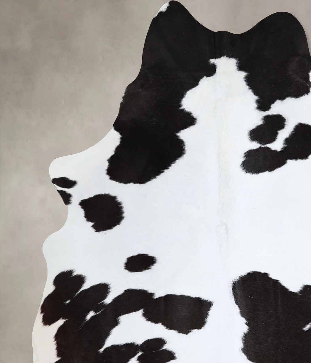 Black and White X-Large Brazilian Cowhide Rug 7'9"H x 6'0"W #A43560 by