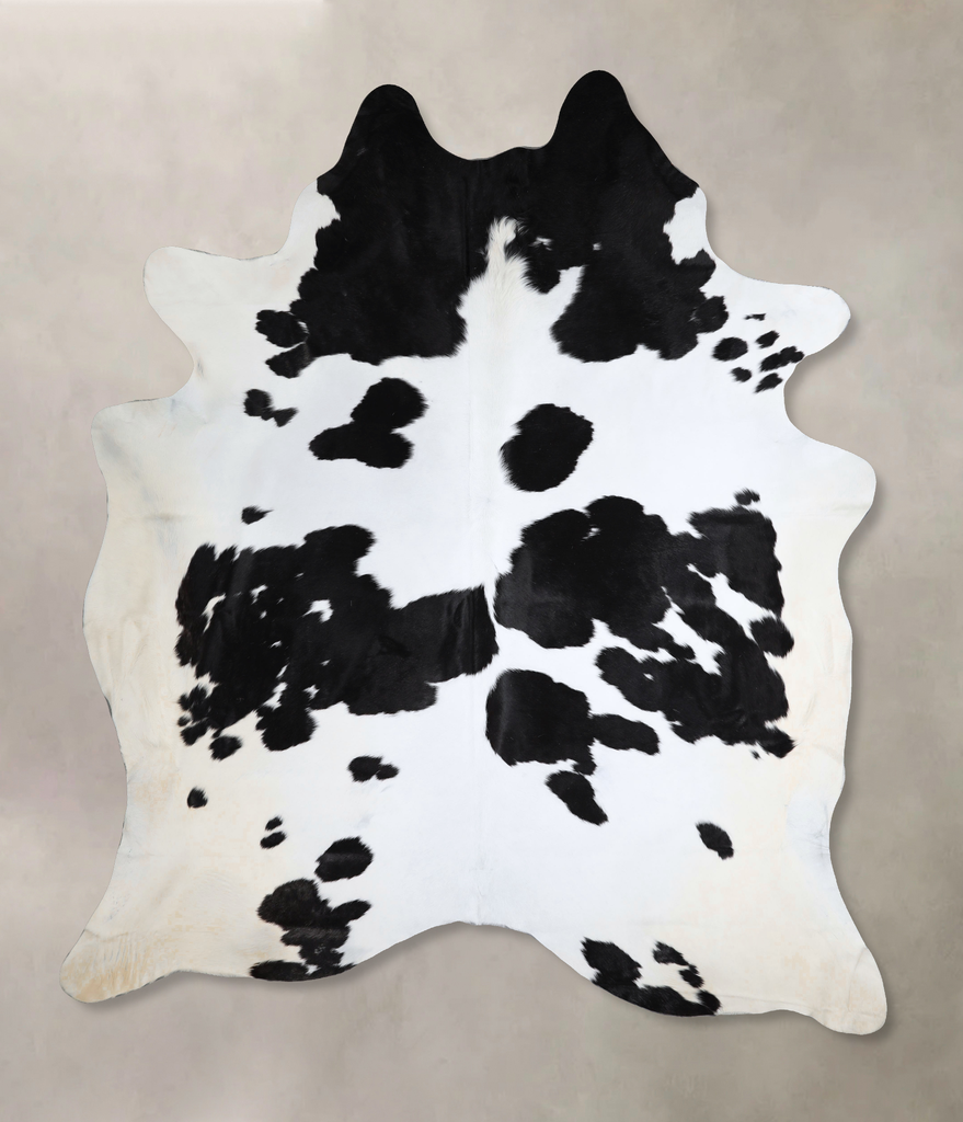 Black and White XX-Large Brazilian Cowhide Rug 9'3"H x 7'7"W #A43562 by Hudson Hides