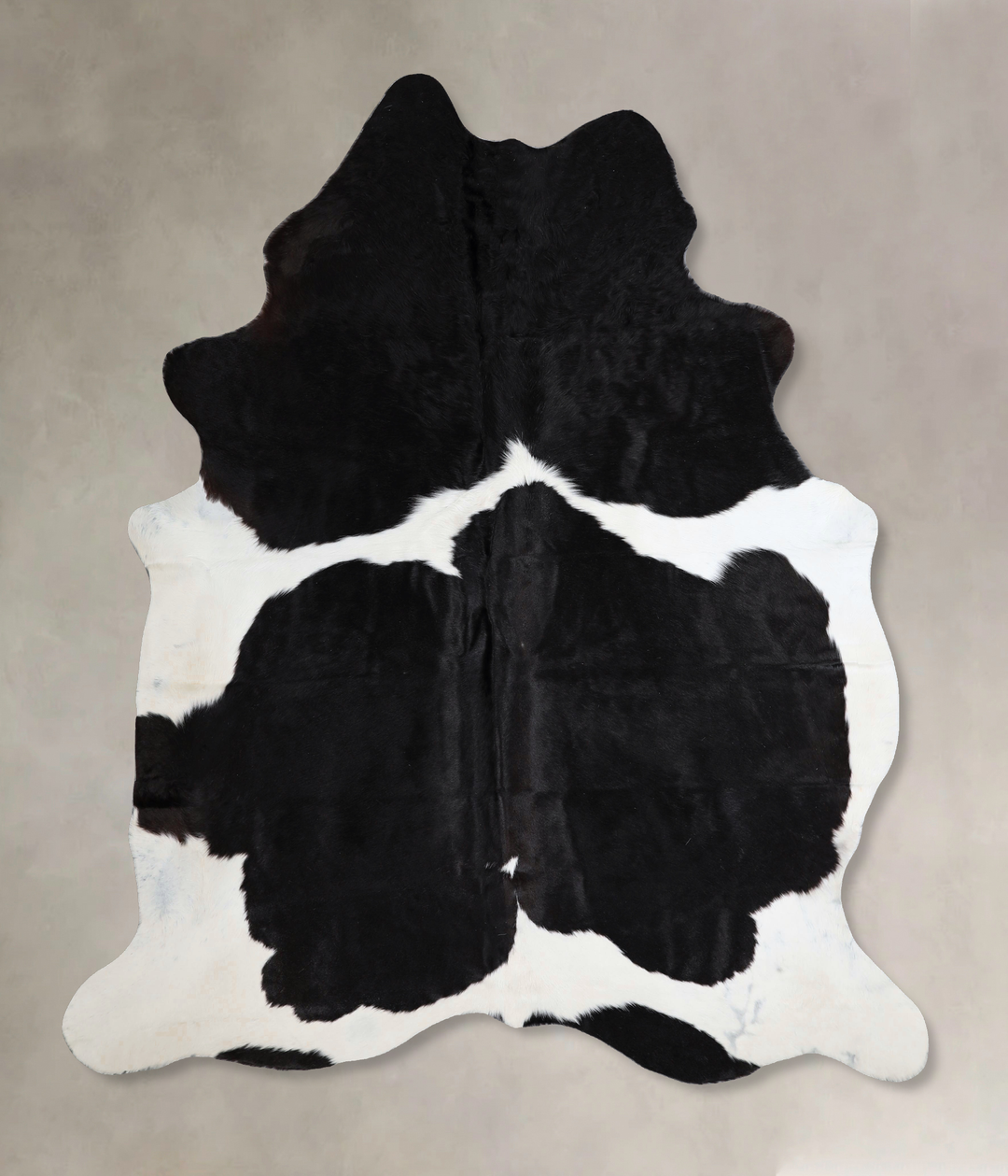 Black and White X-Large Brazilian Cowhide Rug 7'1"H x 6'4"W #A43564 by