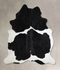 Black and White X-Large Brazilian Cowhide Rug 7'1