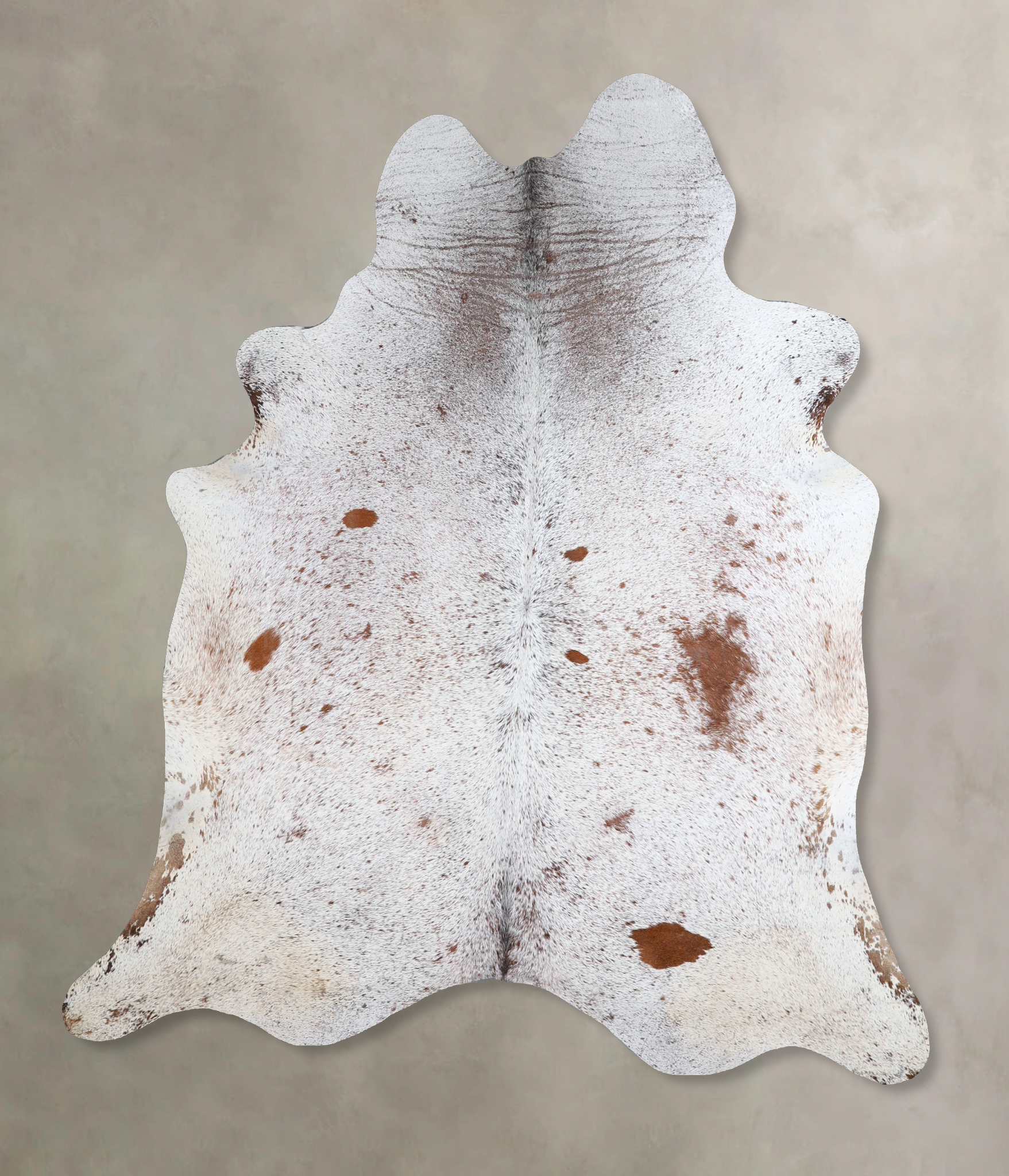 Salt and Pepper Brown Cowhide Rug #A43565