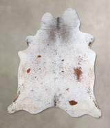 Salt and Pepper Brown X-Large Brazilian Cowhide Rug 7'0"H x 6'2"W #A43565 by Hudson Hides