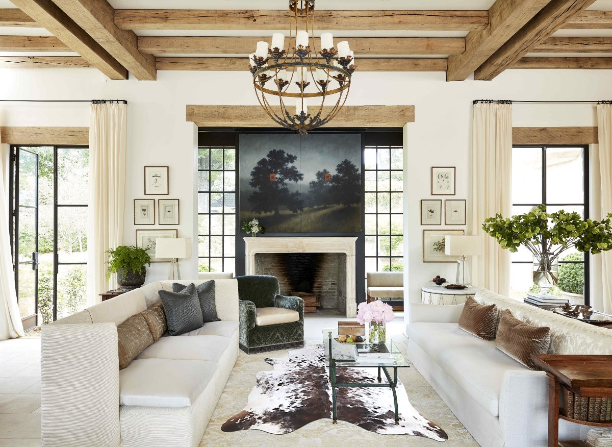 Salt and Pepper Brown Cowhide Rug #A43569