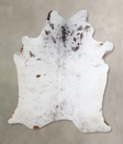 Salt and Pepper Brown X-Large Brazilian Cowhide Rug 7'7"H x 6'3"W #A43571 by Hudson Hides