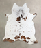 Salt and Pepper Brown Large Brazilian Cowhide Rug 6'10