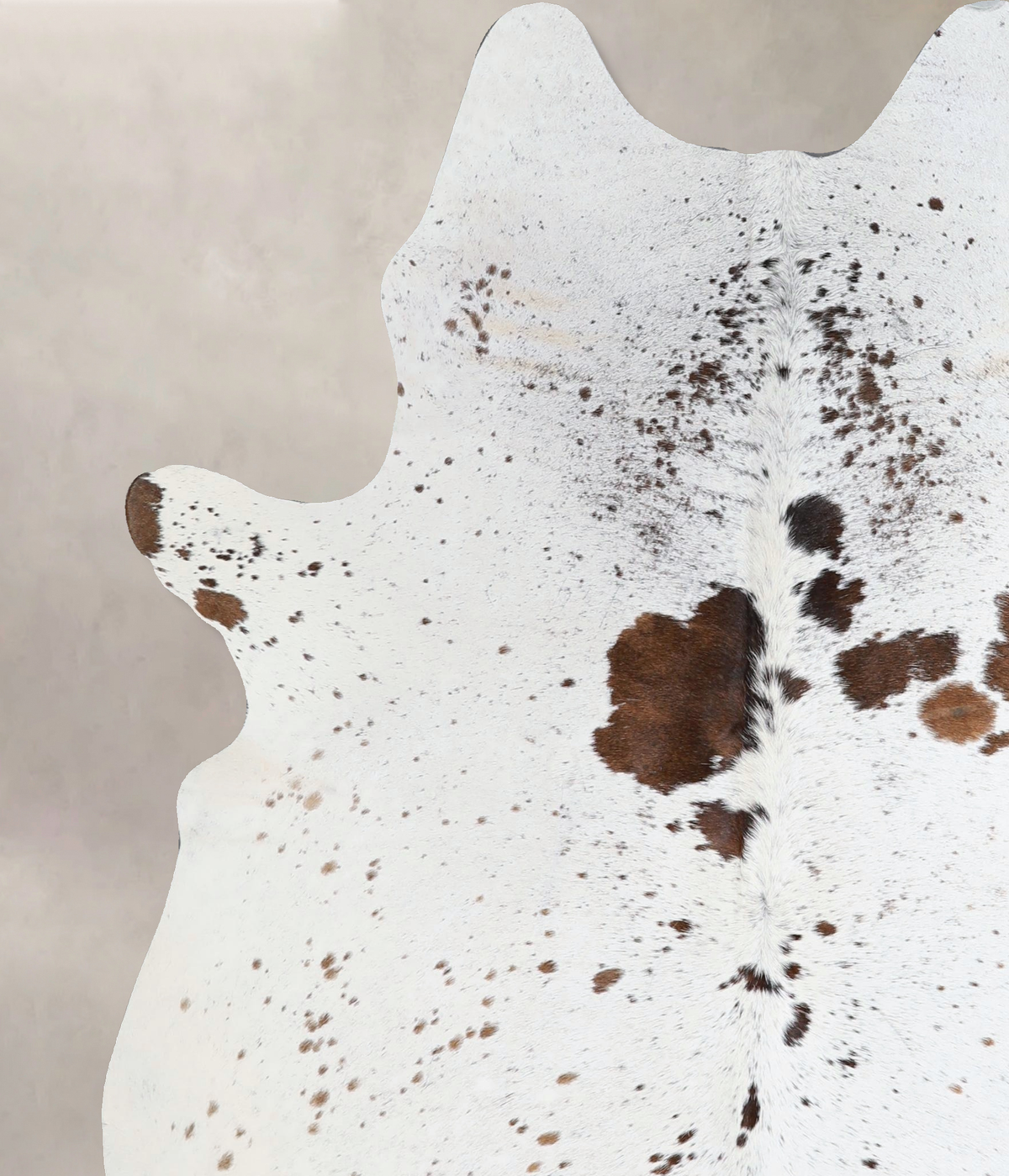 Salt and Pepper Brown Large Brazilian Cowhide Rug 6'10"H x 5'6"W #A43573 by Hudson Hides