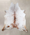 Salt and Pepper Brown X-Large Brazilian Cowhide Rug 7'2