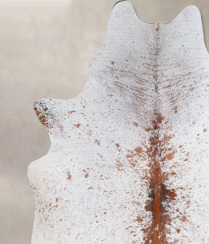 Salt and Pepper Brown X-Large Brazilian Cowhide Rug 7'2"H x 6'4"W #A43574 by Hudson Hides