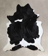 Black and White XX-Large Brazilian Cowhide Rug 8'8"H x 7'5"W #A43576 by Hudson Hides