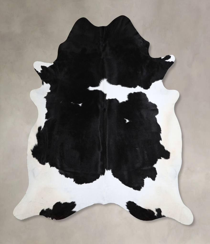 Black and White XX-Large Brazilian Cowhide Rug 8'7"H x 7'6"W #A43577 by Hudson Hides