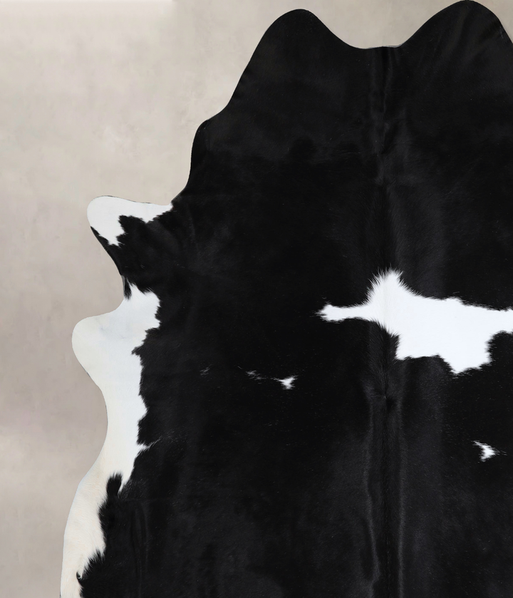 Black and White XX-Large Brazilian Cowhide Rug 8'7"H x 7'6"W #A43577 by Hudson Hides