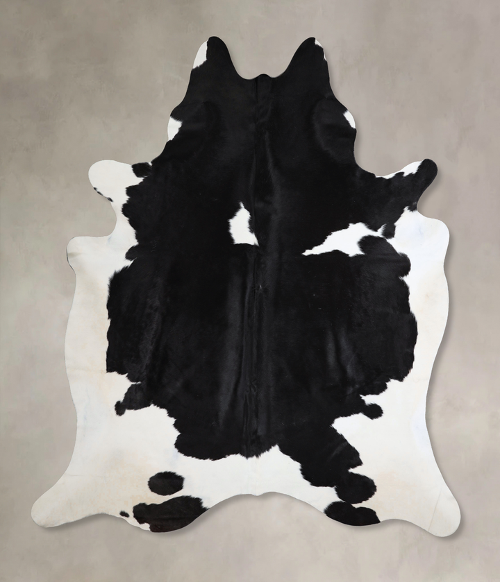 Black and White XX-Large Brazilian Cowhide Rug 8'6"H x 7'4"W #A43579 by Hudson Hides