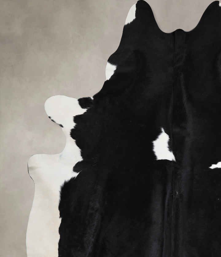Black and White XX-Large Brazilian Cowhide Rug 8'6"H x 7'4"W #A43579 by Hudson Hides