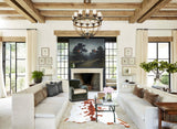 Brown and White X-Large Brazilian Cowhide Rug 7'7"H x 6'6"W #A43580 by Hudson Hides