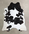 Black and White XX-Large Brazilian Cowhide Rug 8'4