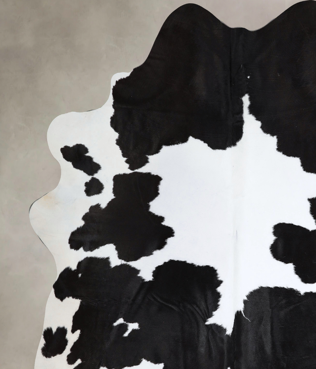 Black and White XX-Large Brazilian Cowhide Rug 8'4"H x 7'7"W #A43590 b