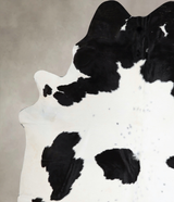 Black and White XX-Large Brazilian Cowhide Rug 7'11"H x 6'9"W #A43591 by Hudson Hides