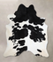 Black and White X-Large Brazilian Cowhide Rug 7'6
