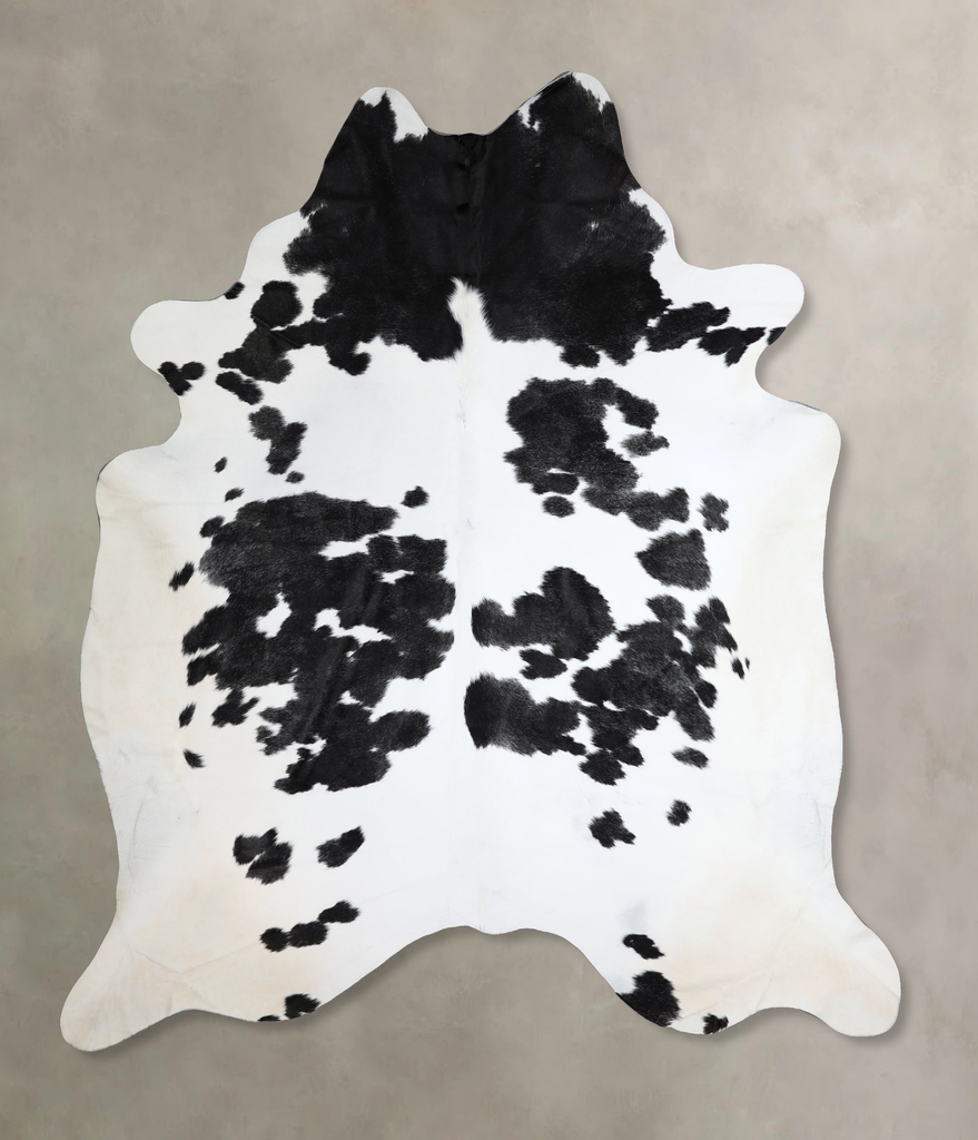 Black and White XX-Large Brazilian Cowhide Rug 8'9"H x 7'5"W #A43593 by Hudson Hides