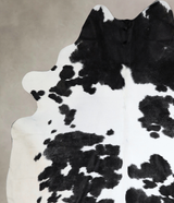 Black and White XX-Large Brazilian Cowhide Rug 8'9"H x 7'5"W #A43593 by Hudson Hides