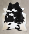 Black and White XX-Large Brazilian Cowhide Rug 8'2