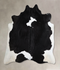 Black and White XX-Large Brazilian Cowhide Rug 7'2