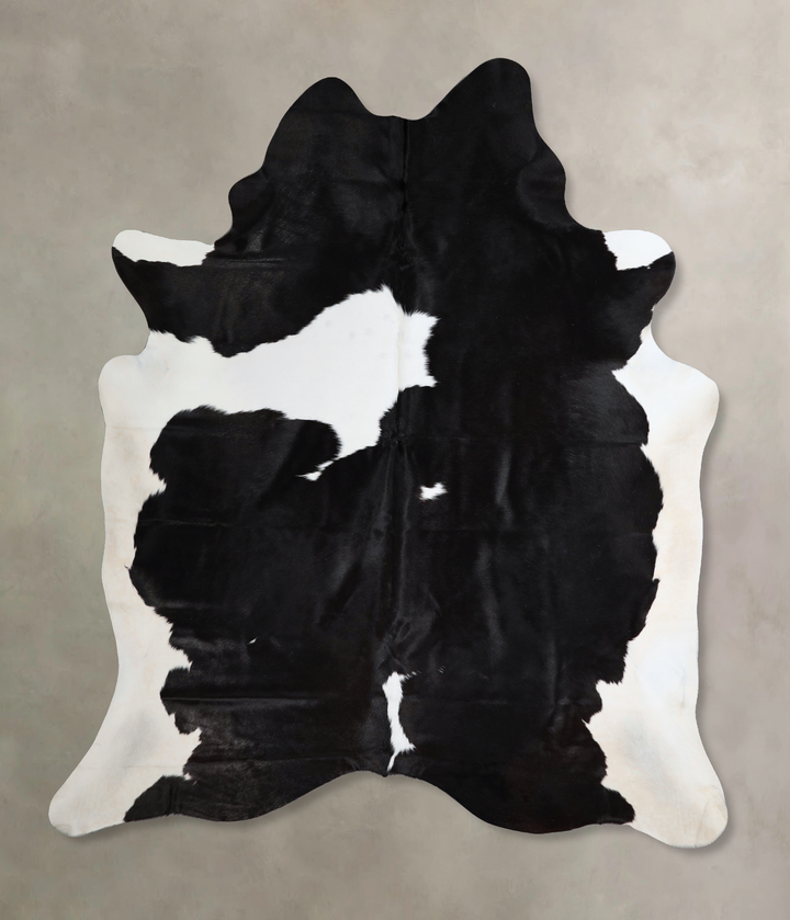 Black and White XX-Large Brazilian Cowhide Rug 8'2"H x 6'9"W #A43599 by Hudson Hides