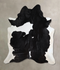 Black and White XX-Large Brazilian Cowhide Rug 8'2