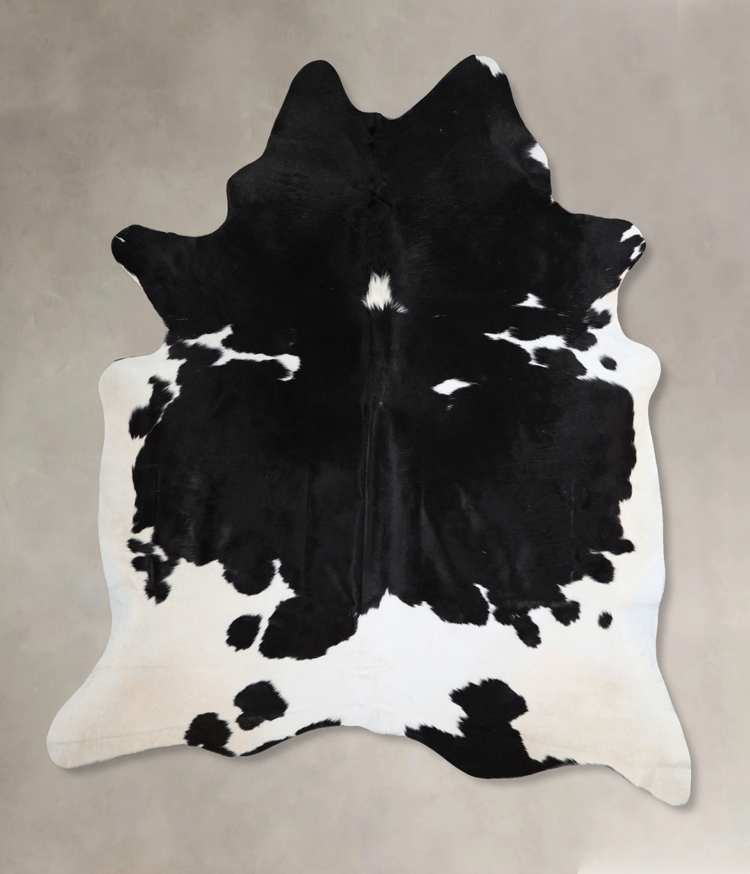 Black and White X-Large Brazilian Cowhide Rug 7'6"H x 6'8"W #A43600 by