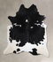Black and White X-Large Brazilian Cowhide Rug 7'6