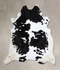 Black and White XX-Large Brazilian Cowhide Rug 7'9