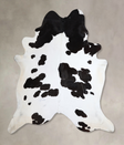 Black and White XX-Large Brazilian Cowhide Rug 7'11"H x 7'4"W #A43611 by Hudson Hides