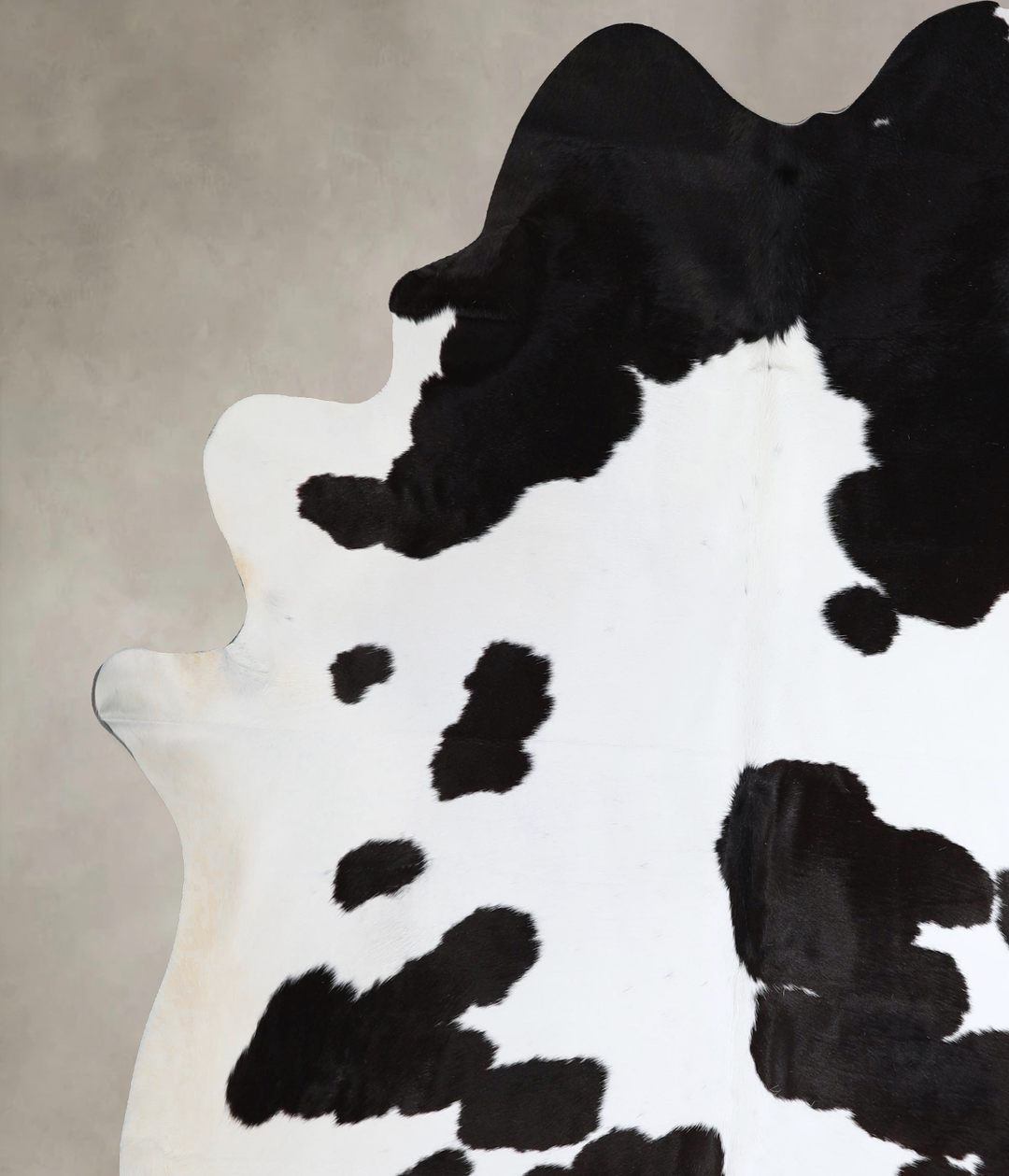Black and White XX-Large Brazilian Cowhide Rug 7'11"H x 7'4"W #A43611 