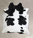 Black and White XX-Large Brazilian Cowhide Rug 7'9"H x 6'9"W #A43612 by Hudson Hides