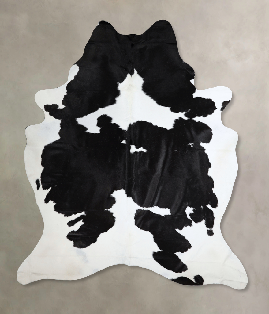 Black and White XX-Large Brazilian Cowhide Rug 8'7"H x 7'1"W #A43613 by Hudson Hides