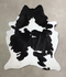 Black and White XX-Large Brazilian Cowhide Rug 8'7