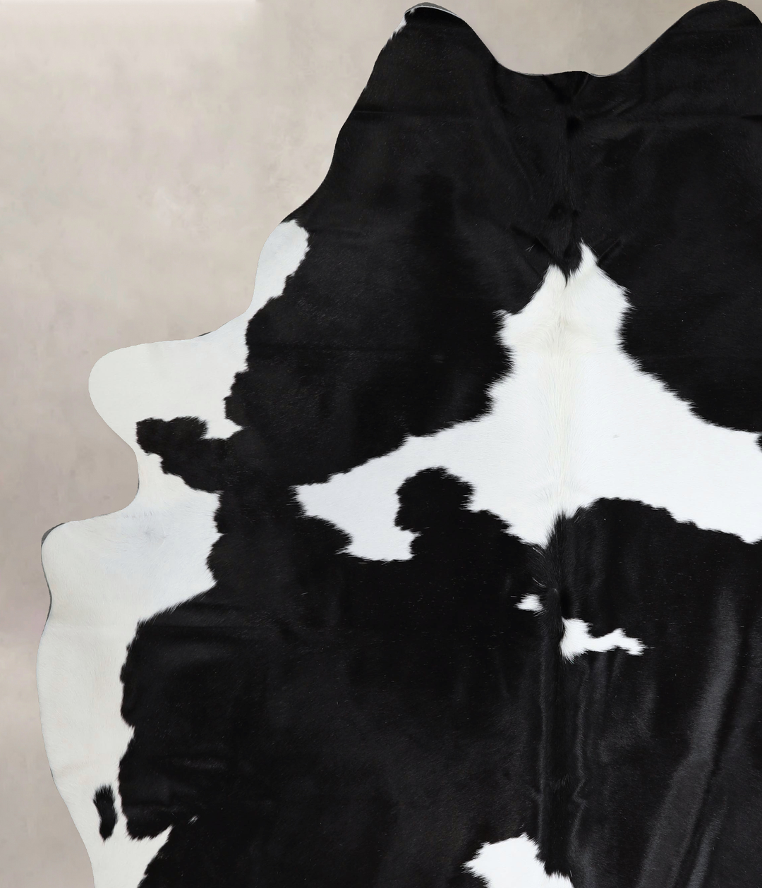 Black and White XX-Large Brazilian Cowhide Rug 8'7"H x 7'1"W #A43613 b