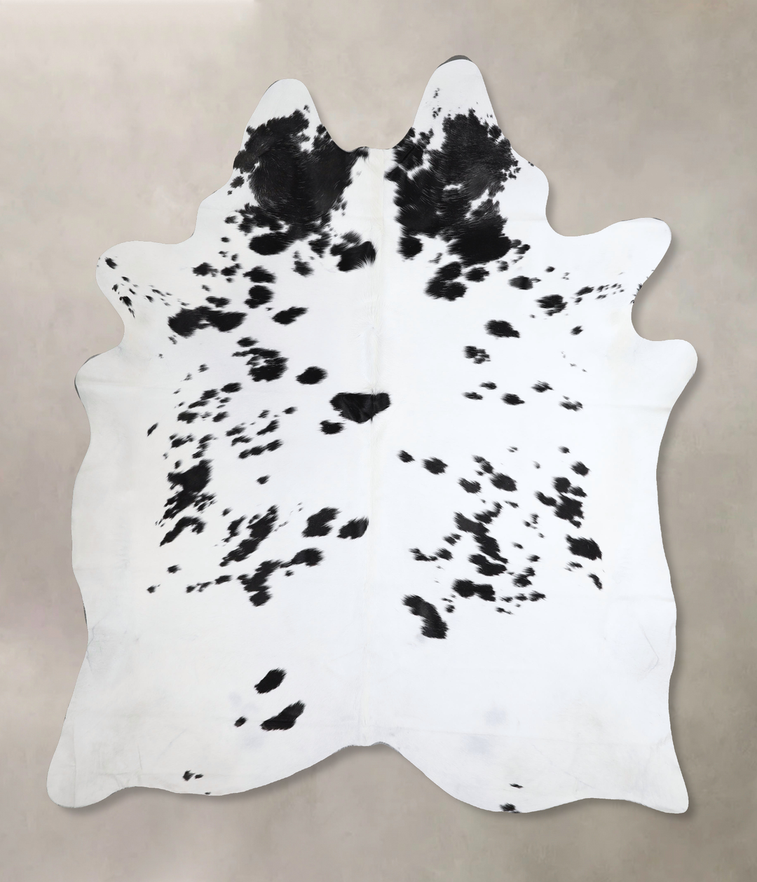 Black and White XX-Large Brazilian Cowhide Rug 7'10"H x 6'6"W #A43614 
