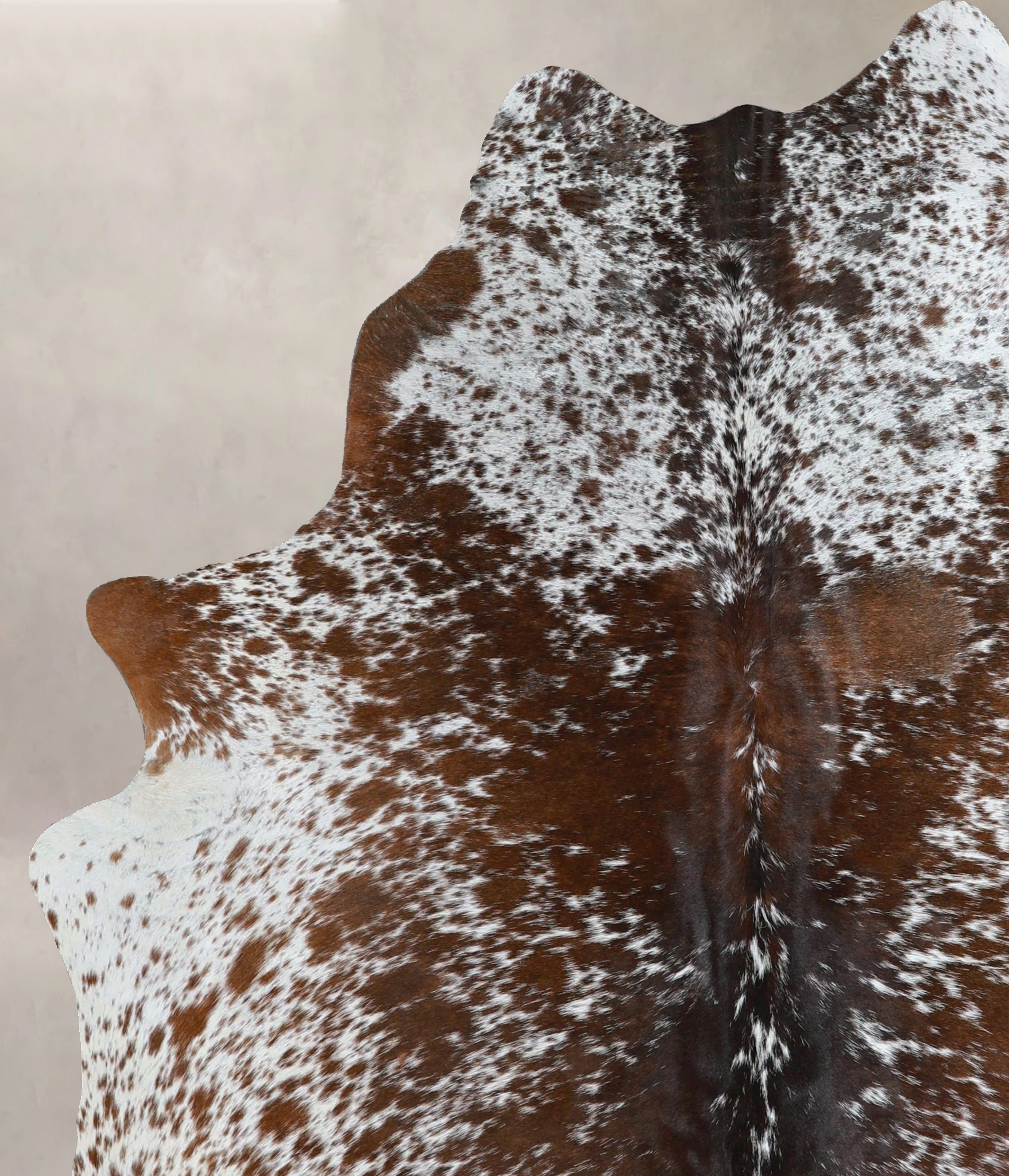 Salt and Pepper Brown Cowhide Rug #A43620