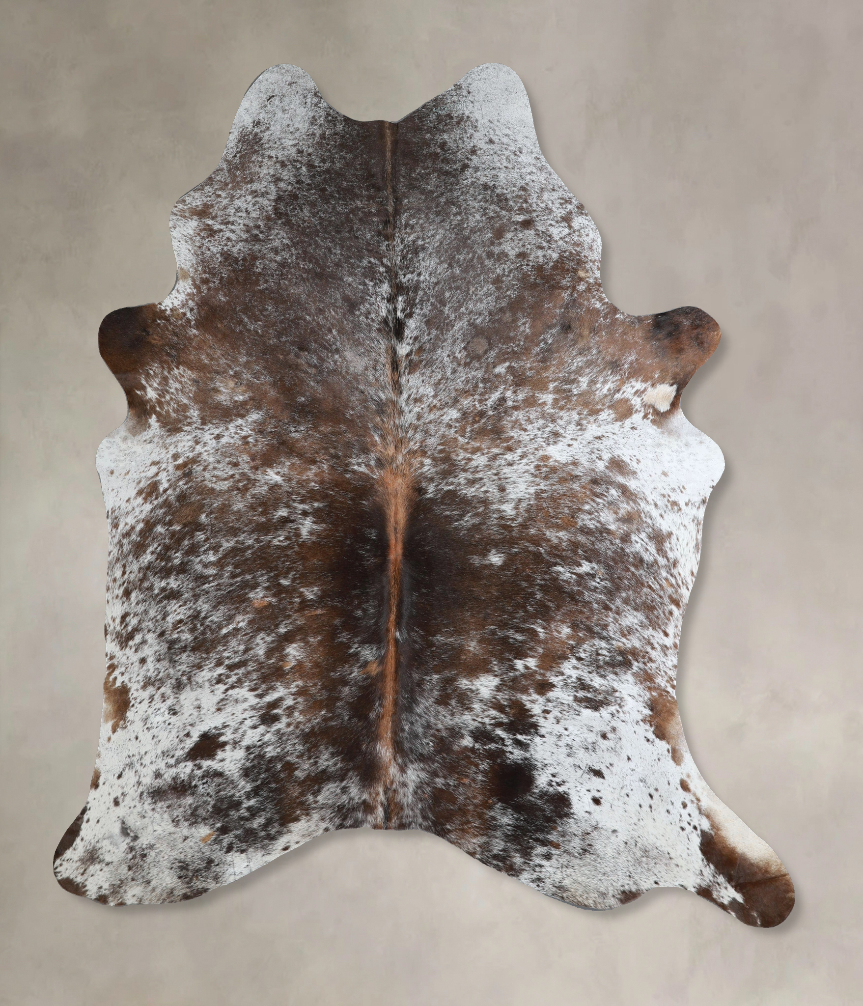 Salt and Pepper Brown Cowhide Rug #A43623