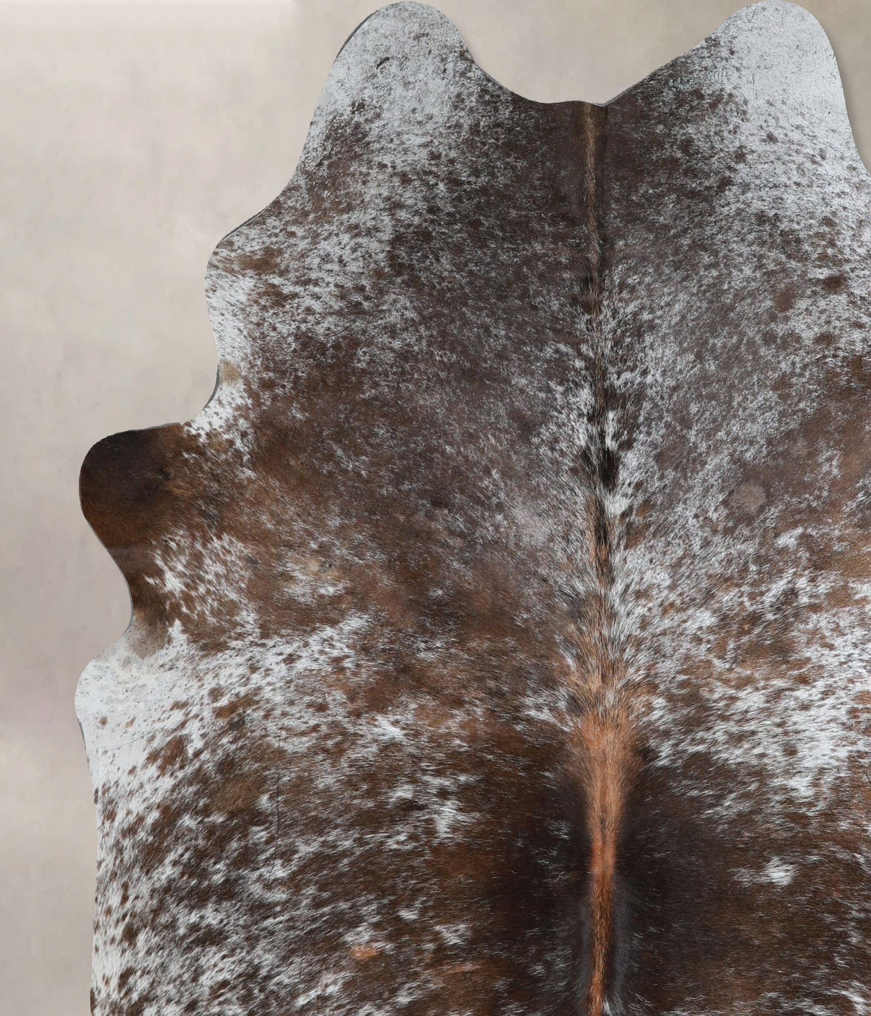 Salt and Pepper Brown Cowhide Rug #A43623