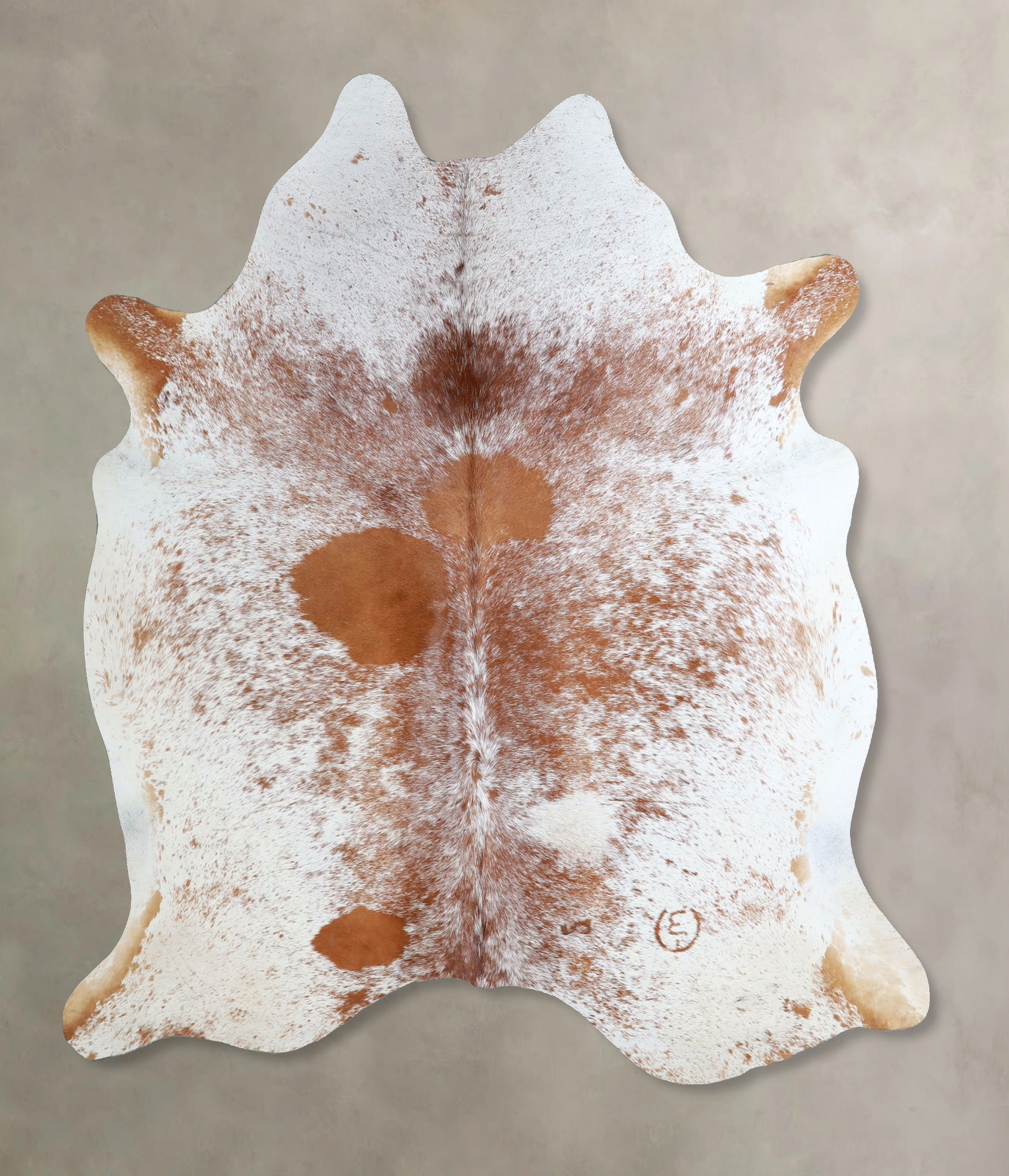 Salt and Pepper Brown Cowhide Rug #A43624