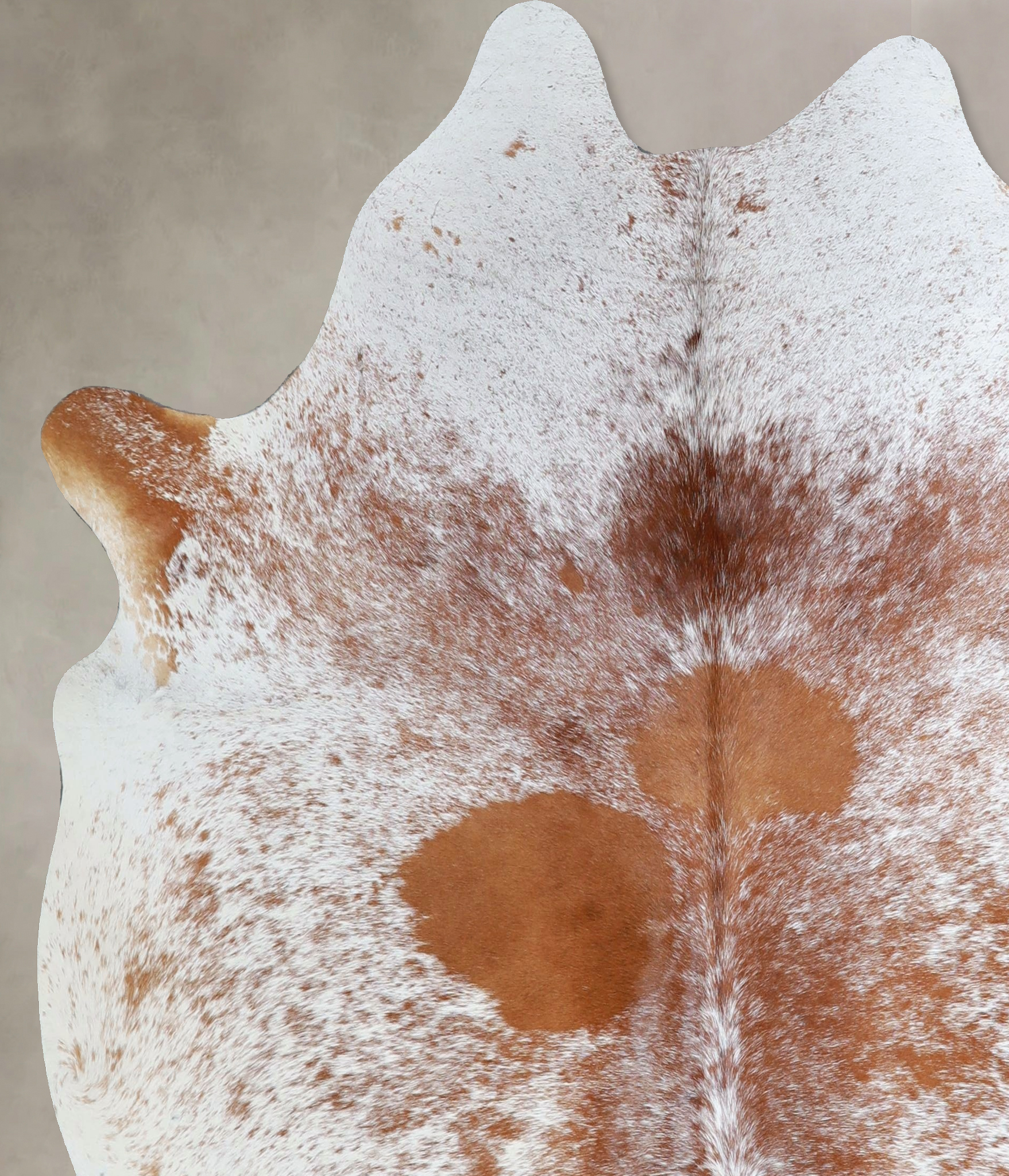 Salt and Pepper Brown Cowhide Rug #A43624