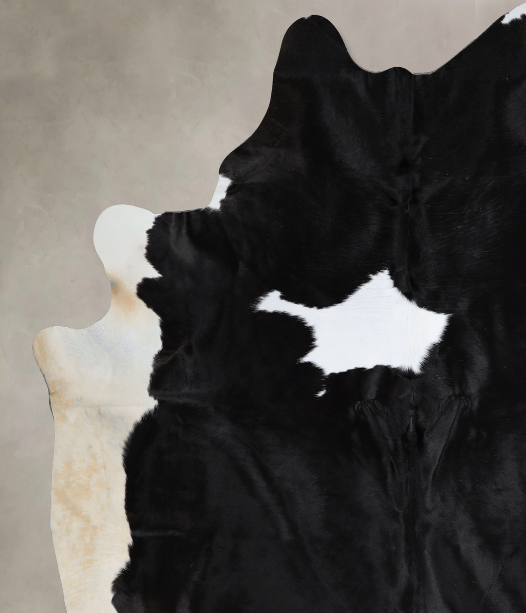 Black and White XX-Large Brazilian Cowhide Rug 8'7"H x 7'5"W #A43630 b