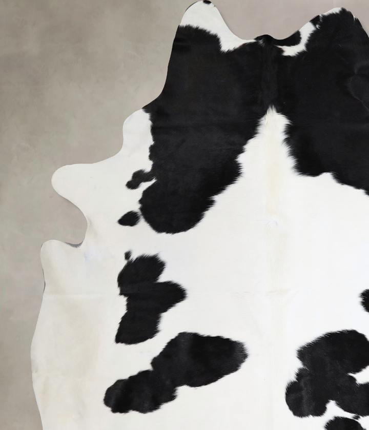 Black and White XX-Large Brazilian Cowhide Rug 8'3"H x 7'3"W #A43631 by Hudson Hides