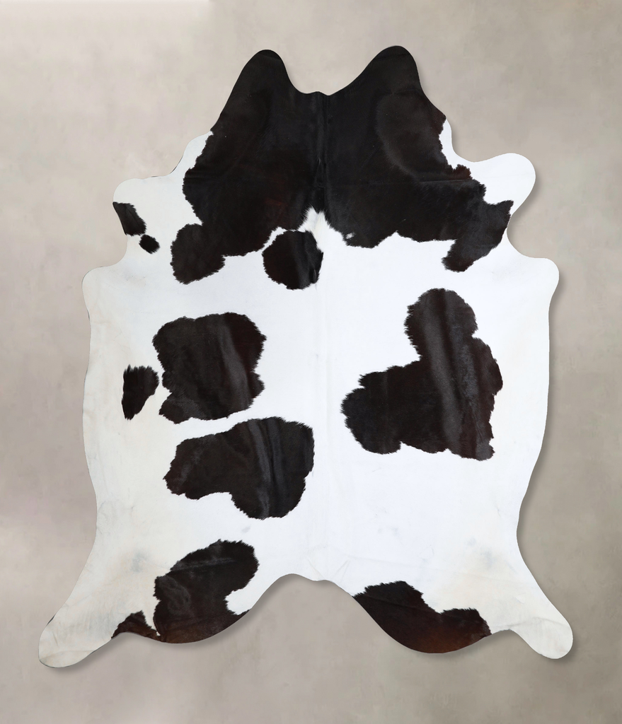 Black and White XX-Large Brazilian Cowhide Rug 8'4"H x 7'3"W #A43632 by Hudson Hides