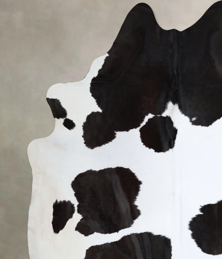 Black and White XX-Large Brazilian Cowhide Rug 8'4"H x 7'3"W #A43632 by Hudson Hides