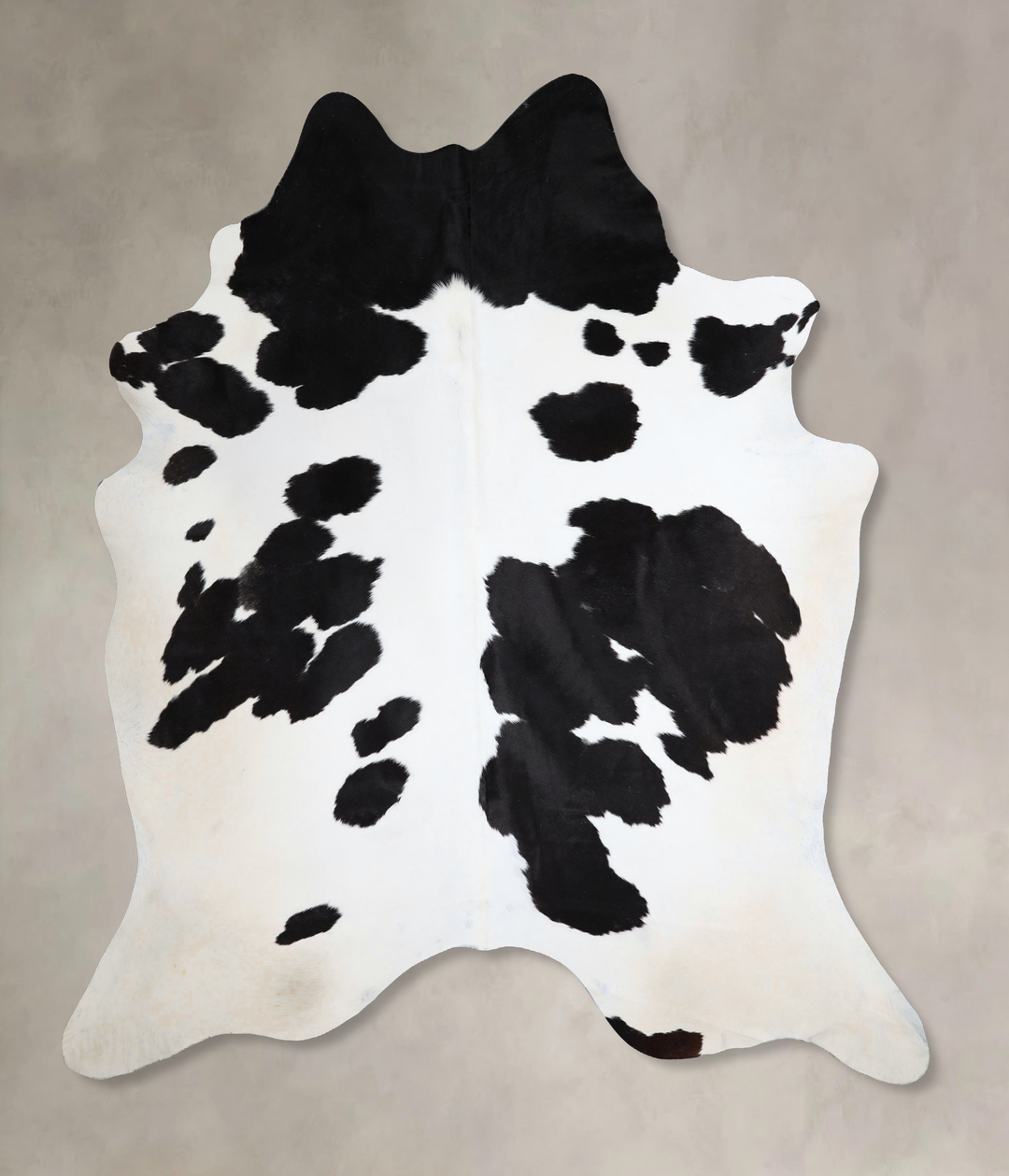 Black and White XX-Large Brazilian Cowhide Rug 8'1"H x 6'10"W #A43633 