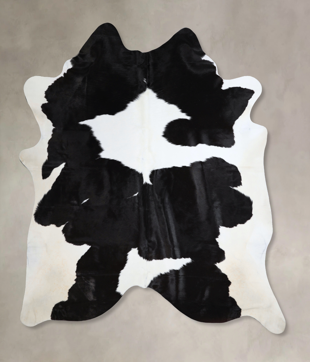 Black and White XX-Large Brazilian Cowhide Rug 8'1"H x 6'8"W #A43636 b